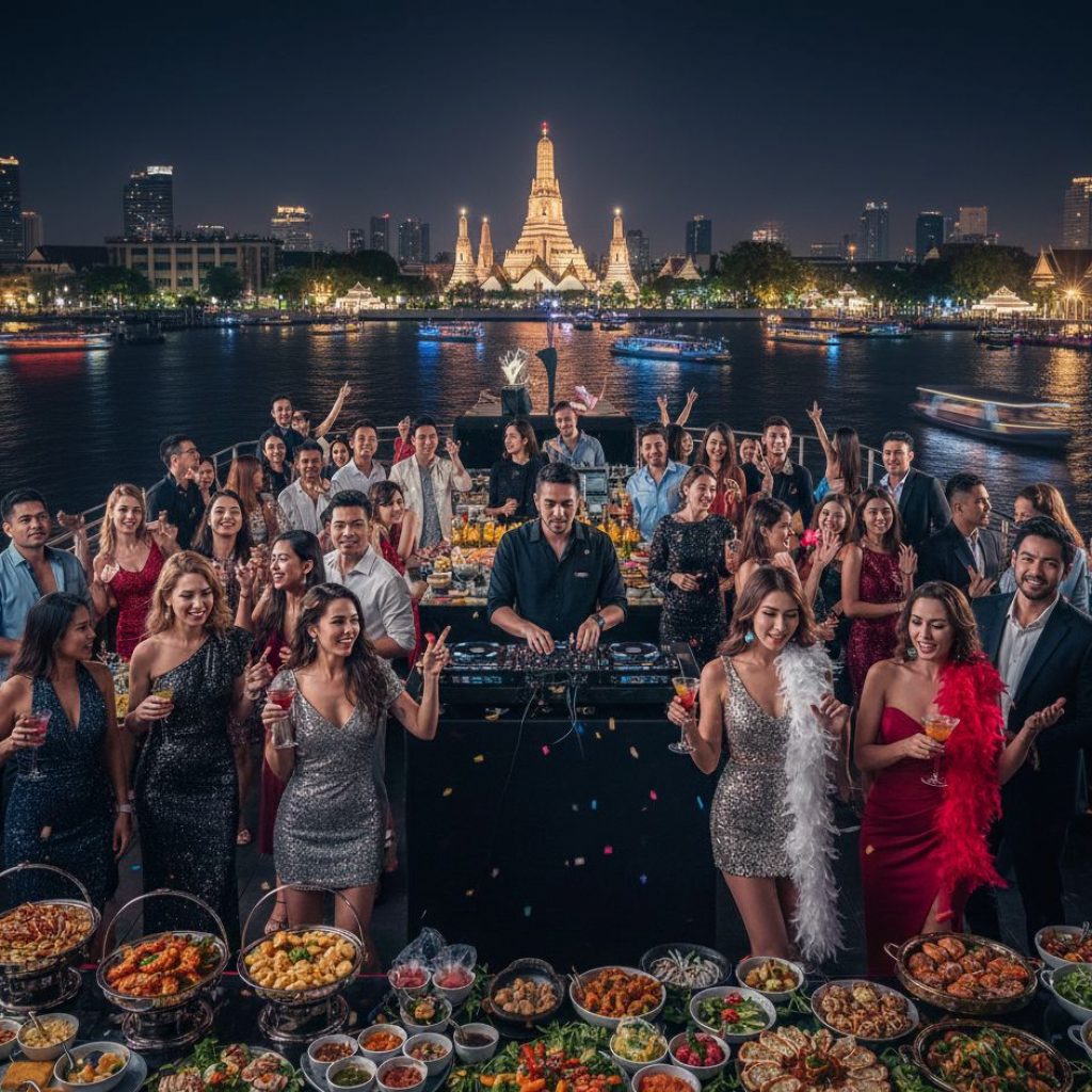 Chao Phraya River Cruise, Bangkok Thailand